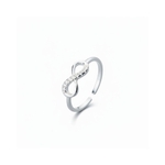 bague fine infini en argent sterling carla vue fond blanc