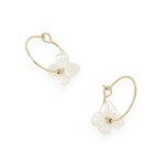 mini creoles avec pendentif fleur nacree zara vue sur fond blanc
