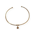 Bracelet de bras coquillage Naïa doré en acier inoxydable