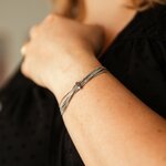 bracelet multirang Noa argenté porté au poignet