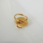 bague coquillage Alix dorée vue arrière