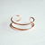 Bracelet minimaliste double plaqué or rose ajustable