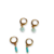 Boucles d'Oreilles Turquoise exposées Florine