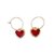 boucles oreilles coeur rouge dorees exposees fond blanc colette