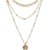 collier multirang pampilles et pendentif symbolisant la terre expose fond blanc salome