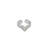bague double anneau argent en v ouverte exposee fond blanc estelle
