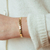 bracelet plaque or geometrique ouvert porte poignet gauche hortense