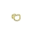grosse bague doree gros et petits maillons exposee fond blanc amanda
