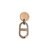 Boucles d'oreilles nacre pendantes Angèle beige en acier inoxydable