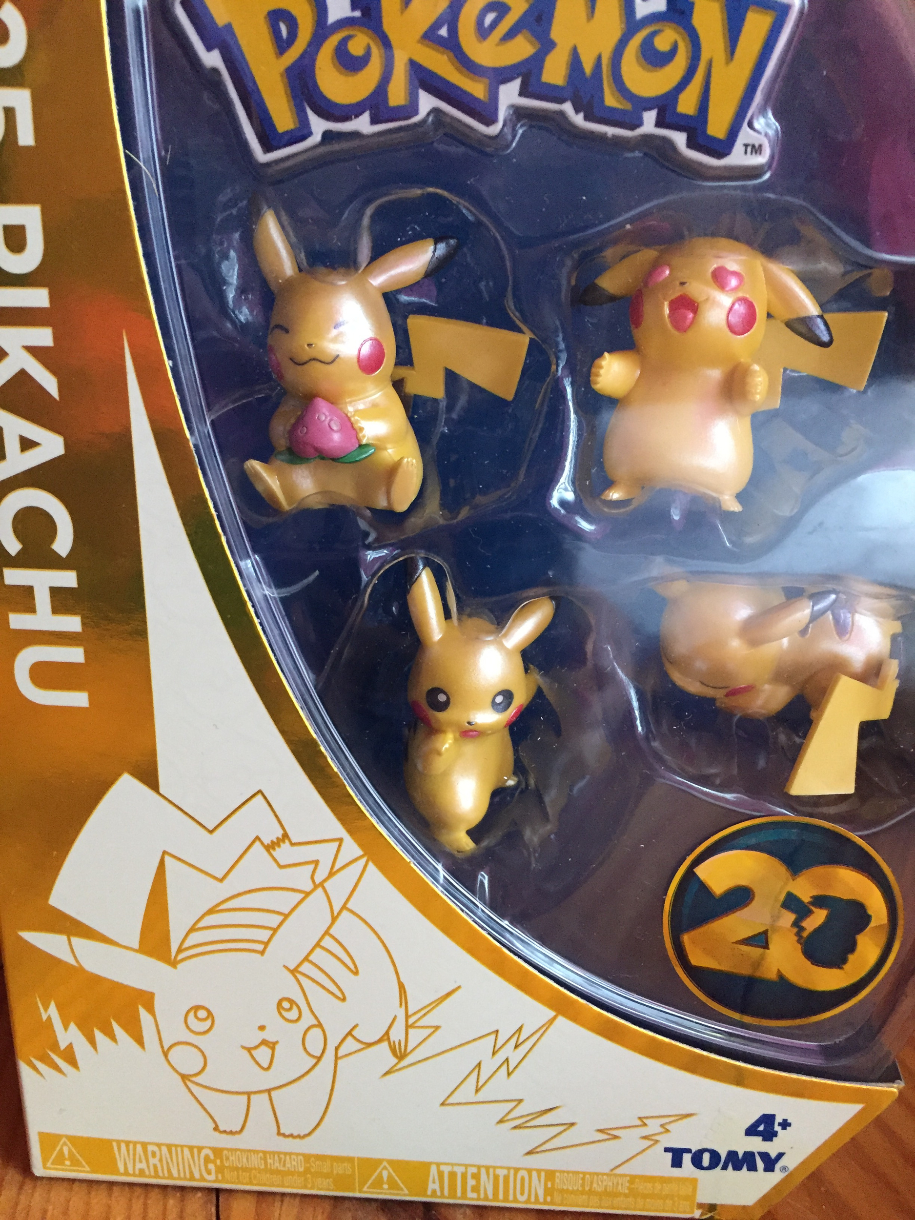 4 Figurines Pikachu e Anniversaire Pokemon Figurines Louloudiie