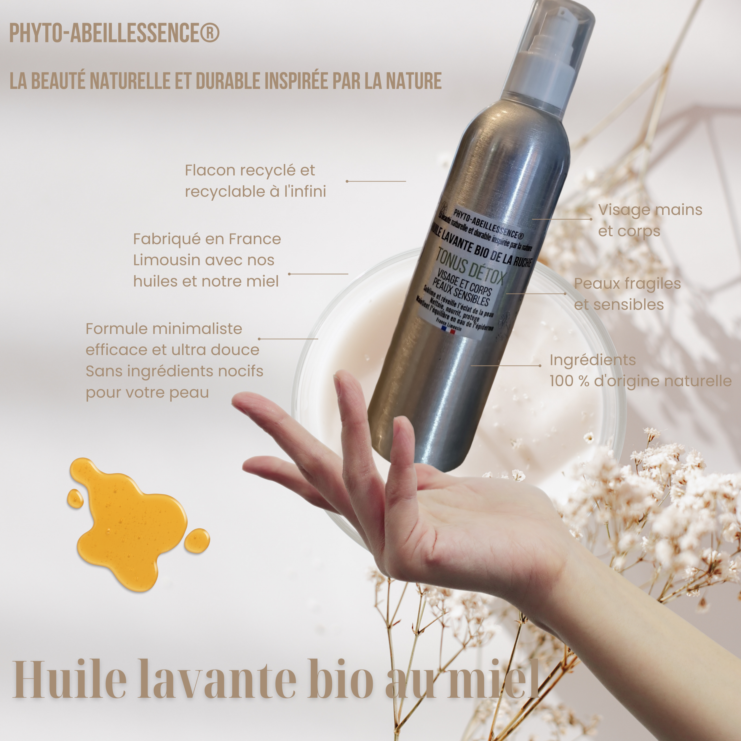 White Green Natural Skincare Serum Promotion Instagram Post