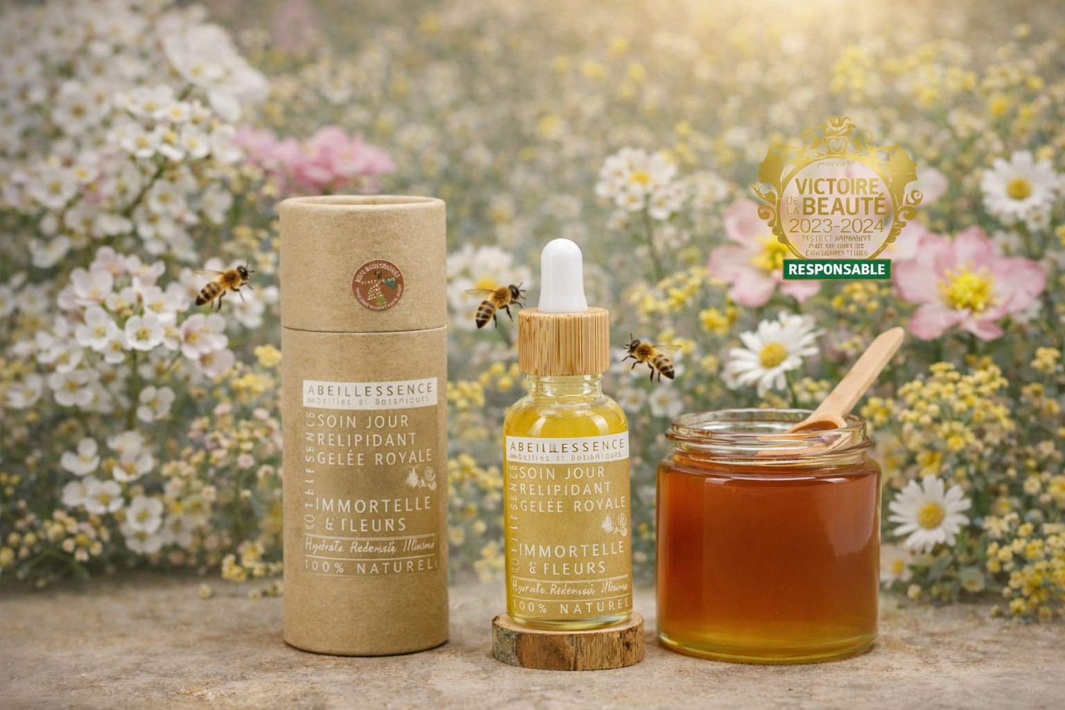 Soin gelée royale immortelle