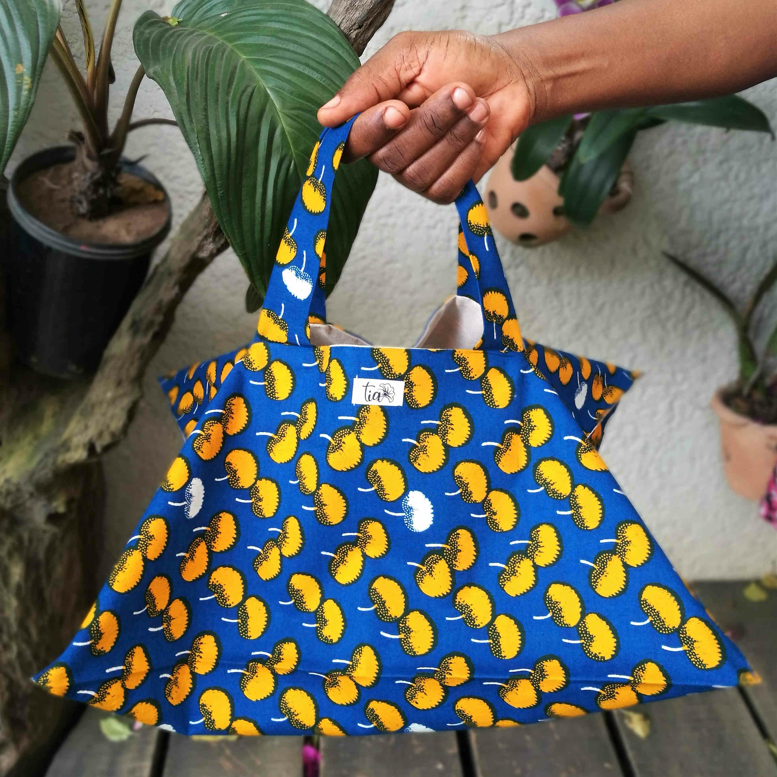 Sac à tarte en wax de Cote d\'Ivoire