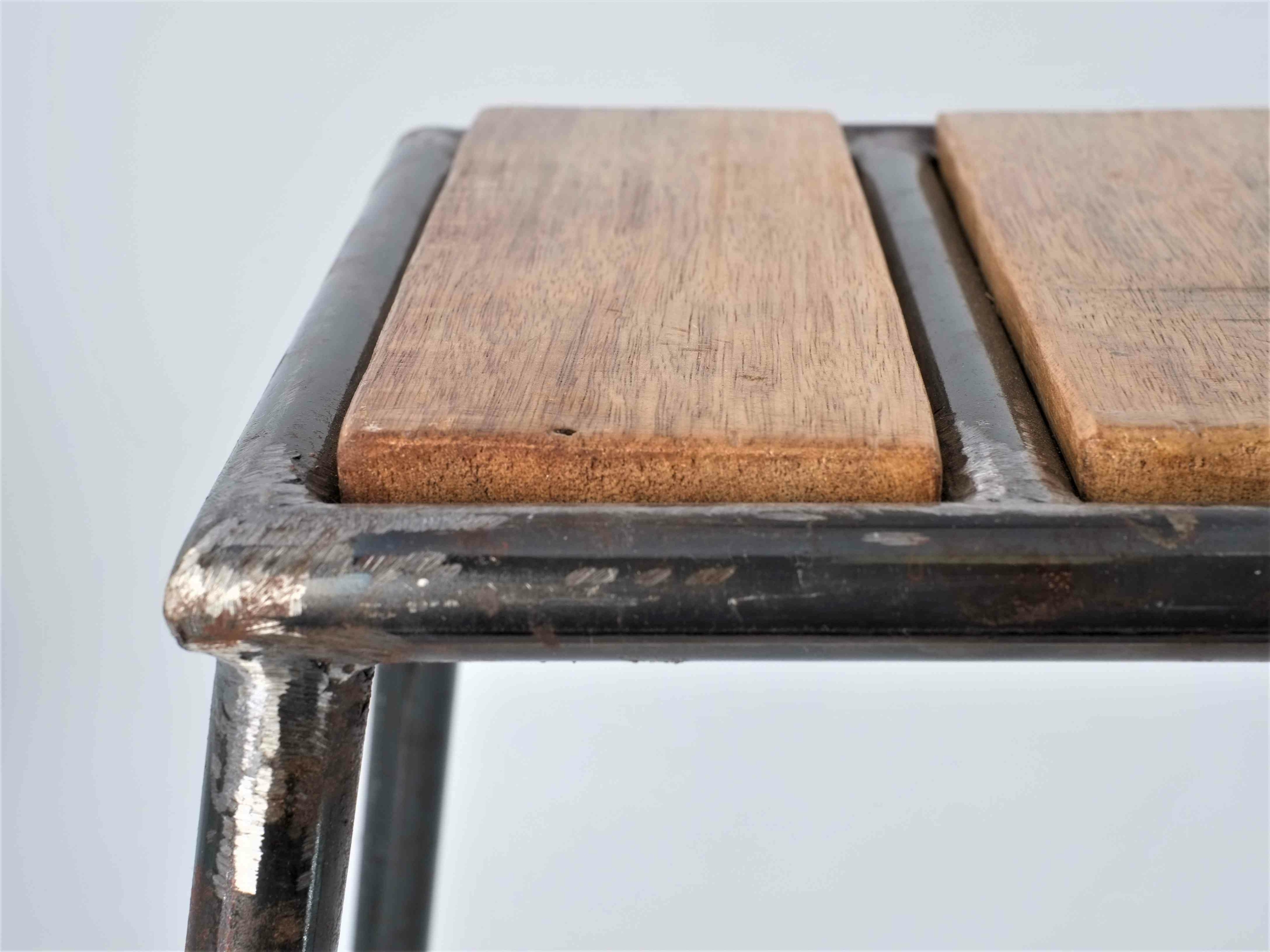 Tabouret métal et bois du Sénégal