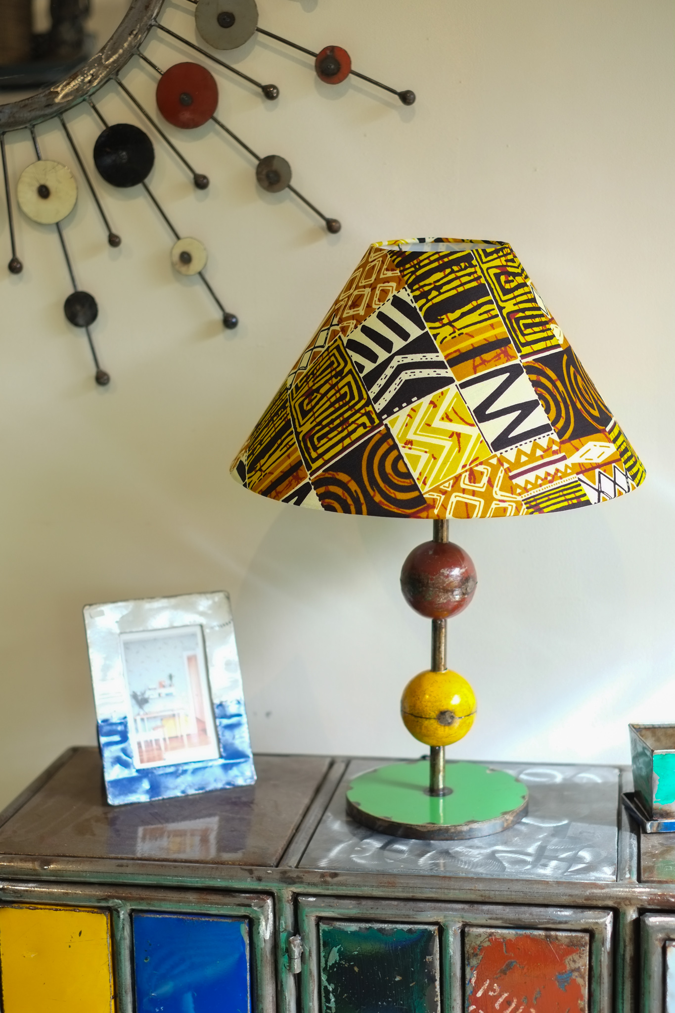 Lampe en matériaux recyclés - Sénégal