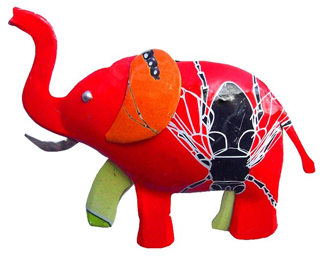 KKMG-EP006V - Magnet Elephant en canettes recyclées