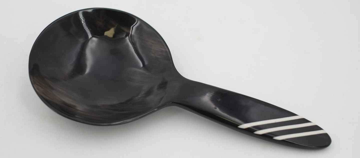 Lot De 6 Cuillères à Café En Corne De Zébu Bio - Madagascar - Artisanat Naturel - 14 Cm