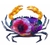 KKMG-CA006V - Magnet Crabe en canettes recyclées