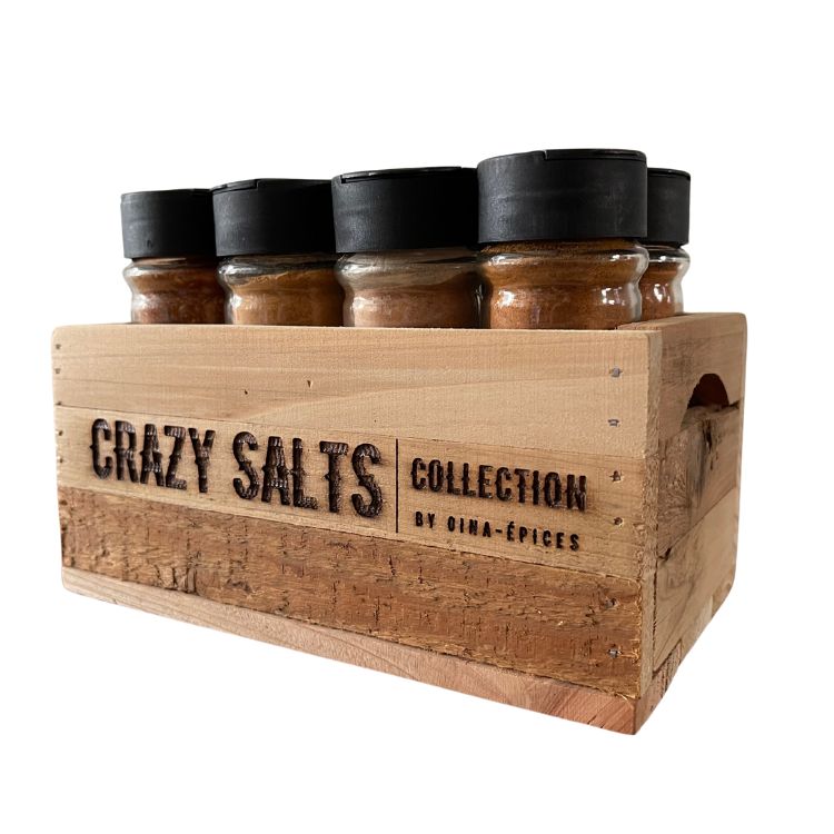Coffret en bois de 8 sels - Crazy Salts Collection 2