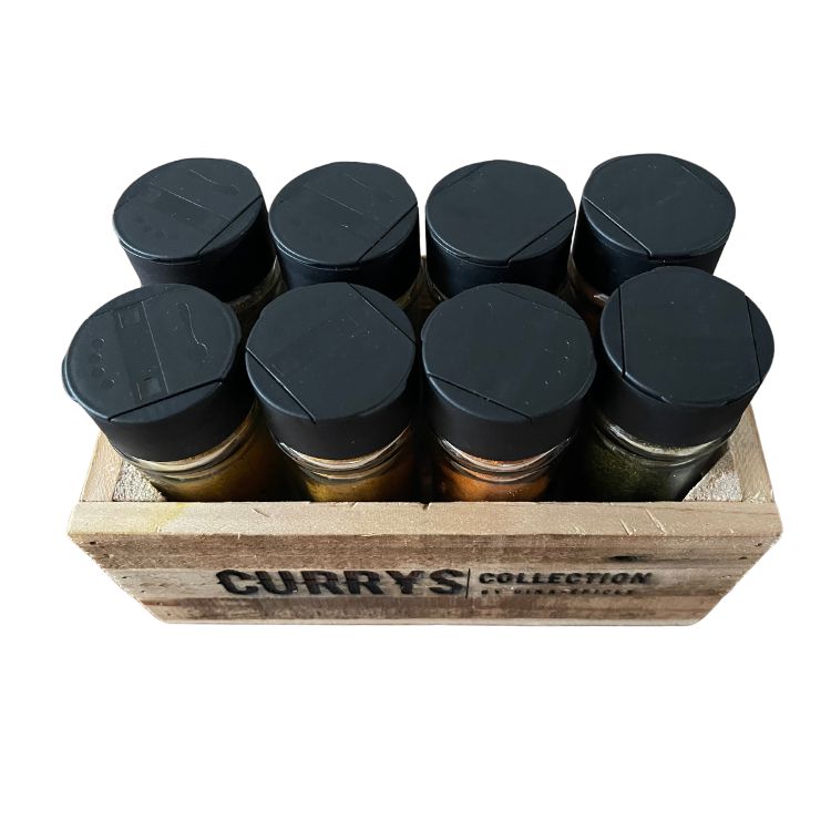 Coffret en bois de 8 currys - Currys Collection 3