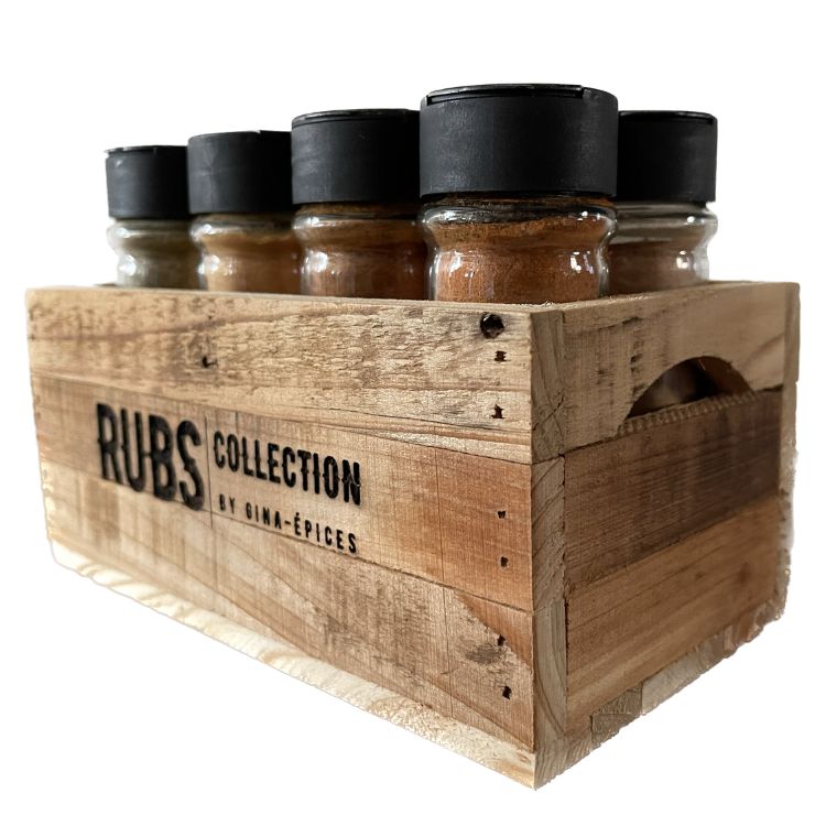 Coffret en bois de 8 rubs - Rubs Collection 3