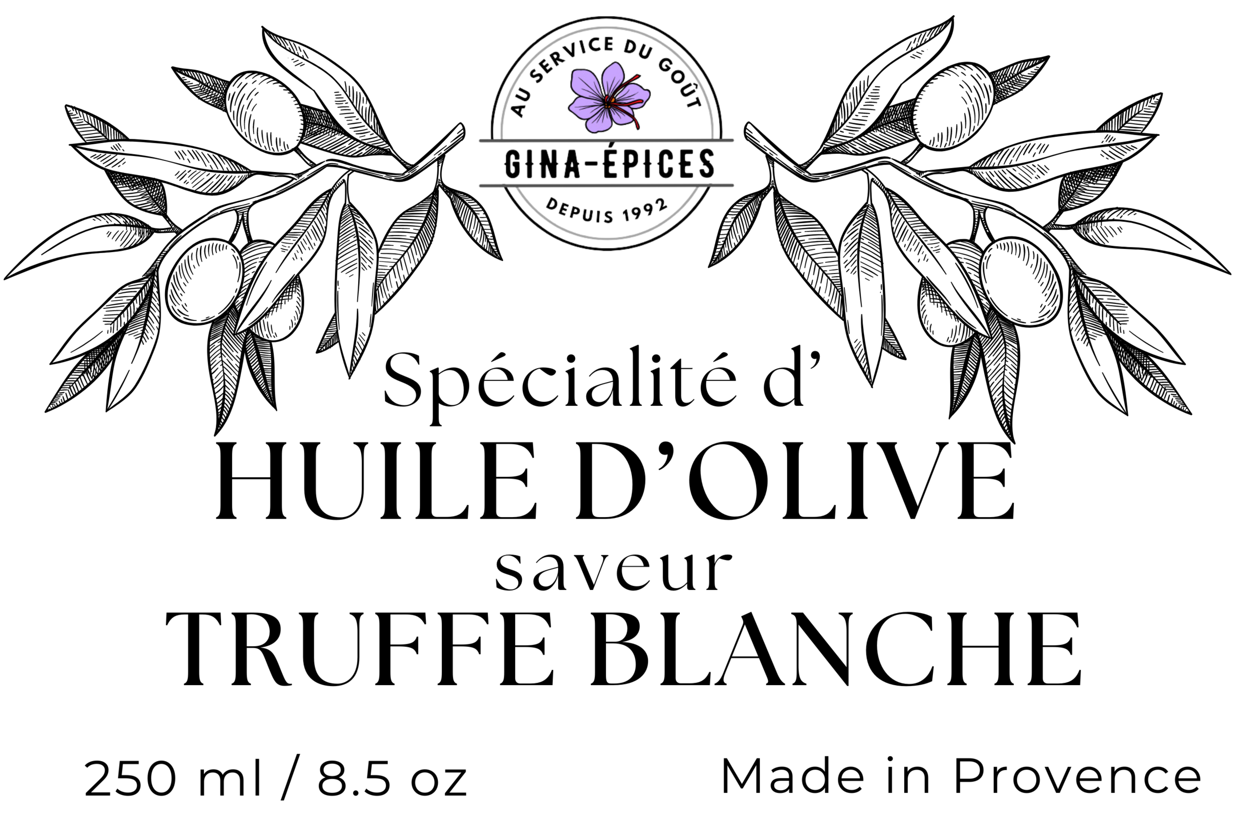 Huile dolive à la truffe blanche dItalie