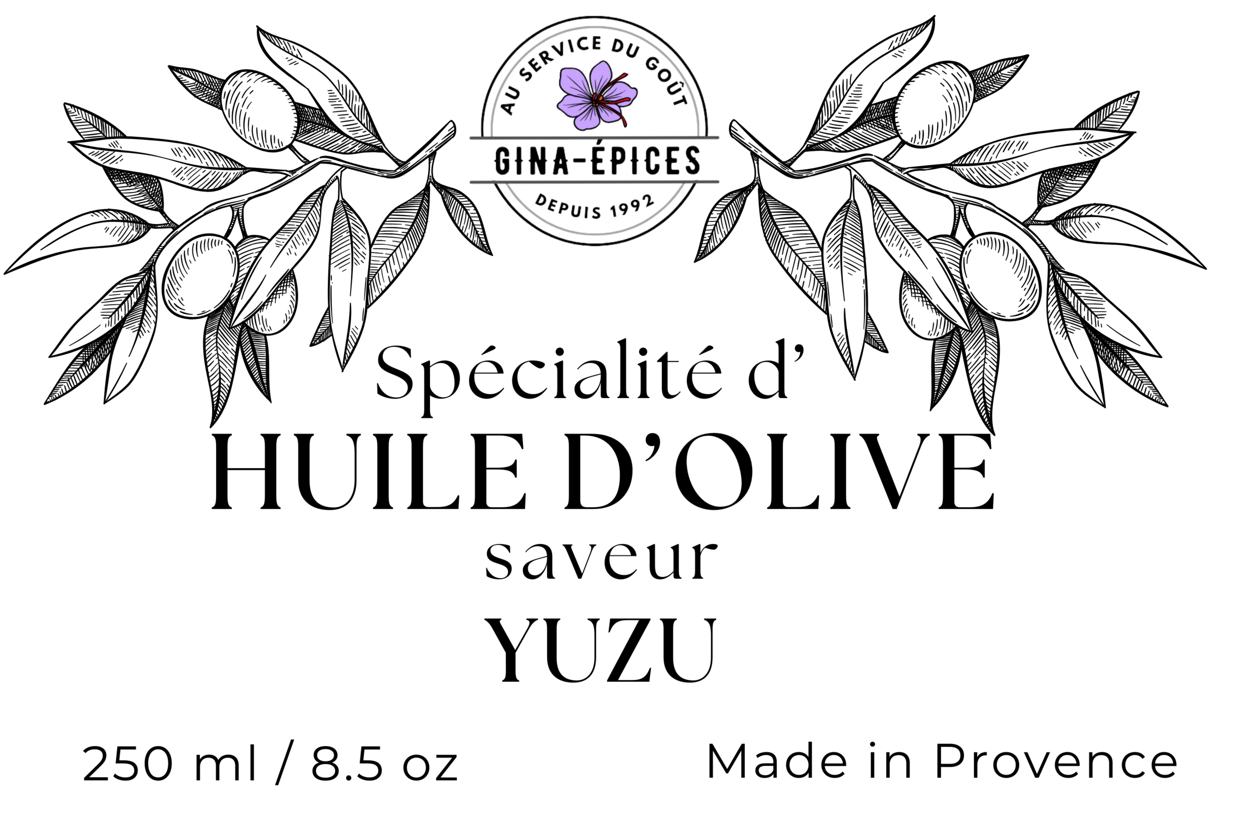 huile dolive parfumée au yuzu
