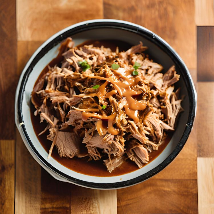 Pulled pork porc effiloché épicé cookeo