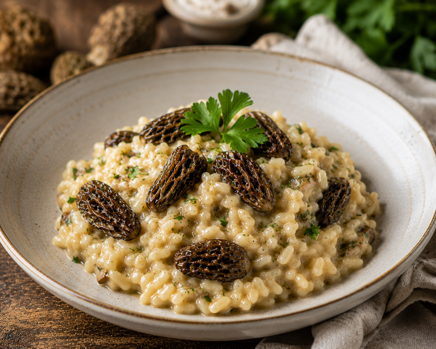 risotto aux morilles