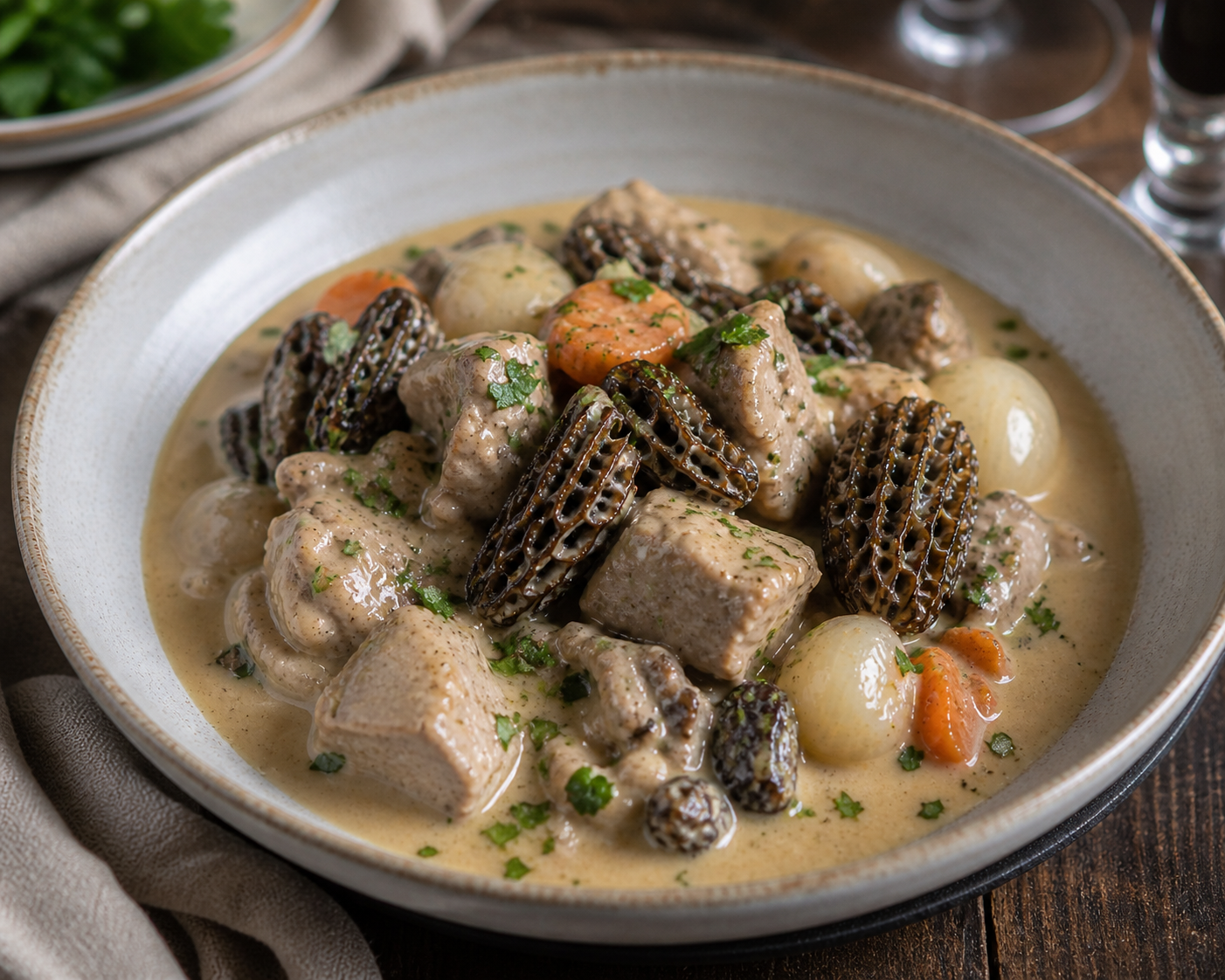 blanquette de veau aux morilles