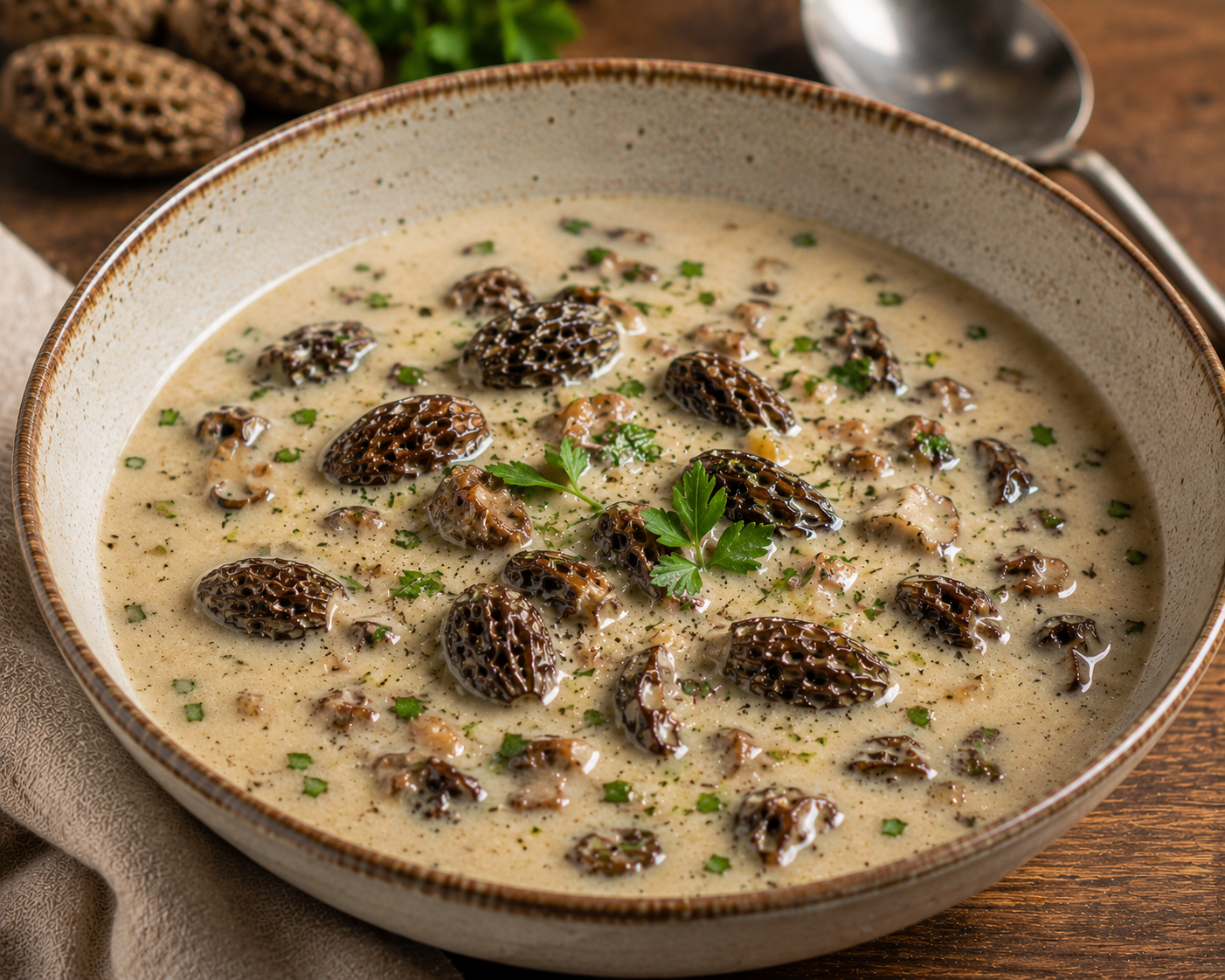 soupe aux morilles