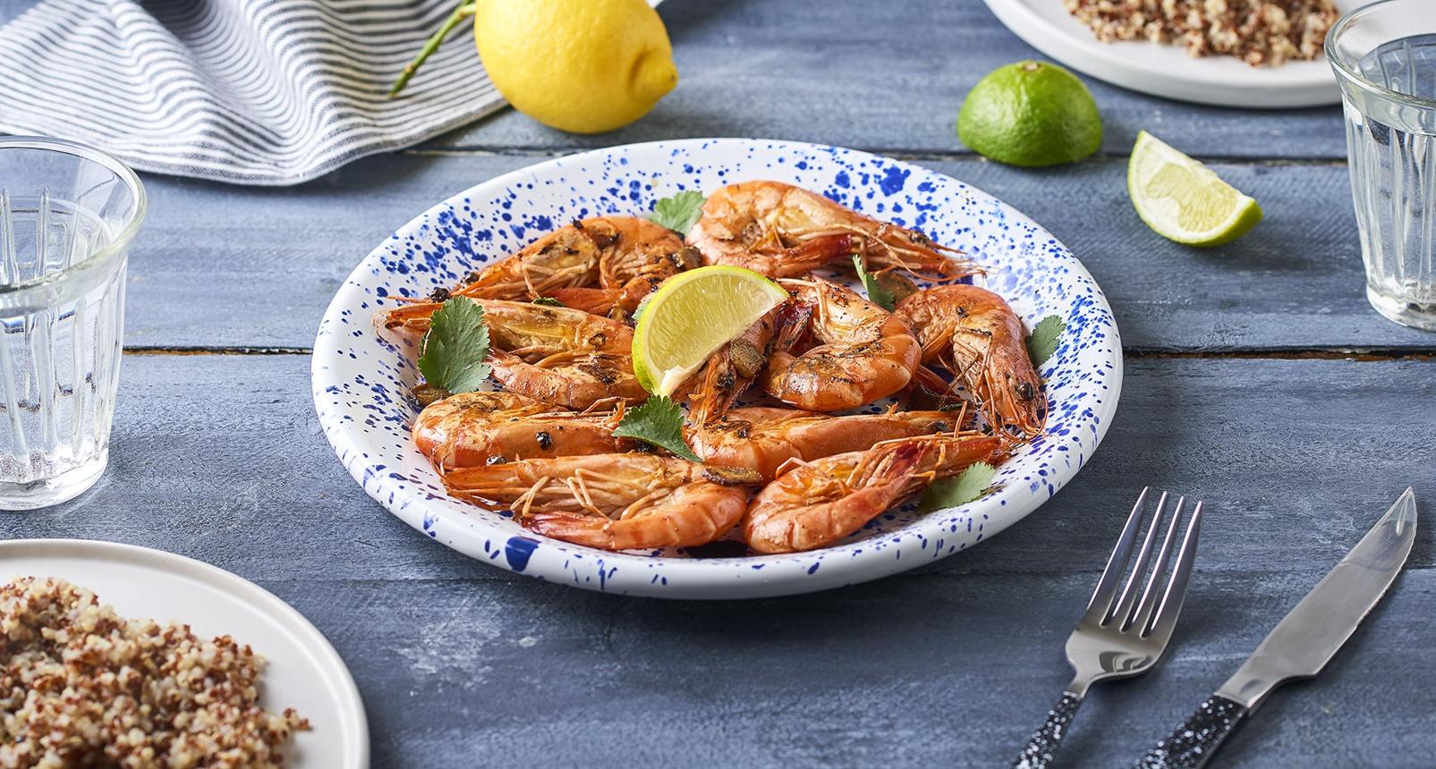 Crevettes sautées au fenouil