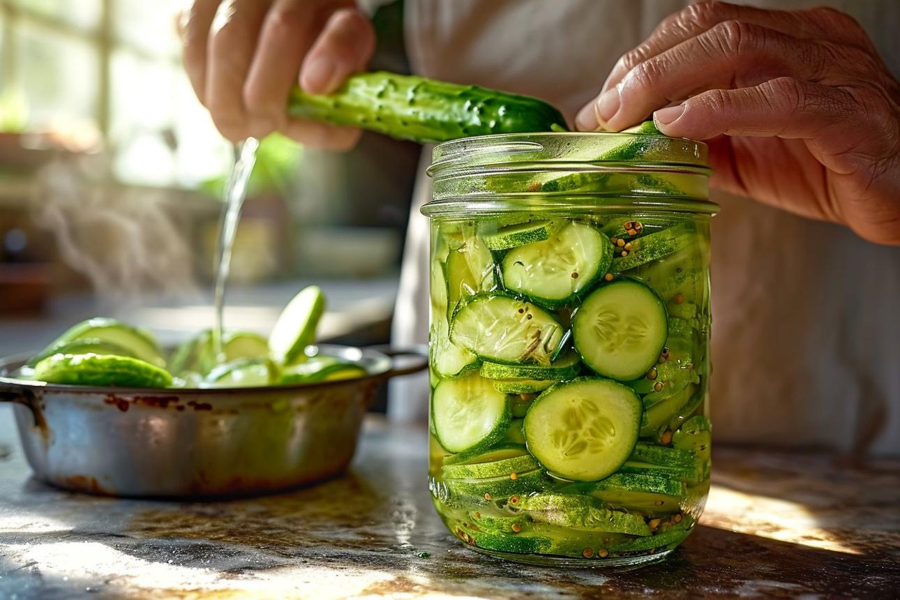 recette pickles aigre doux