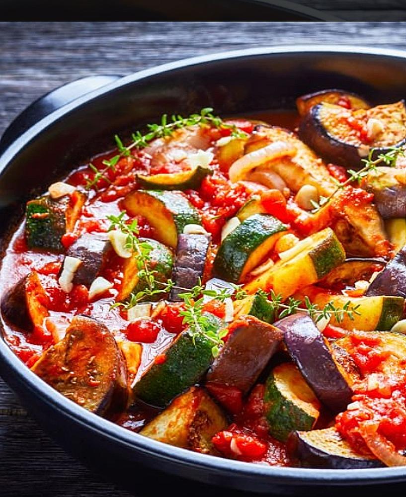Ratatouille provençale traditionnelle.