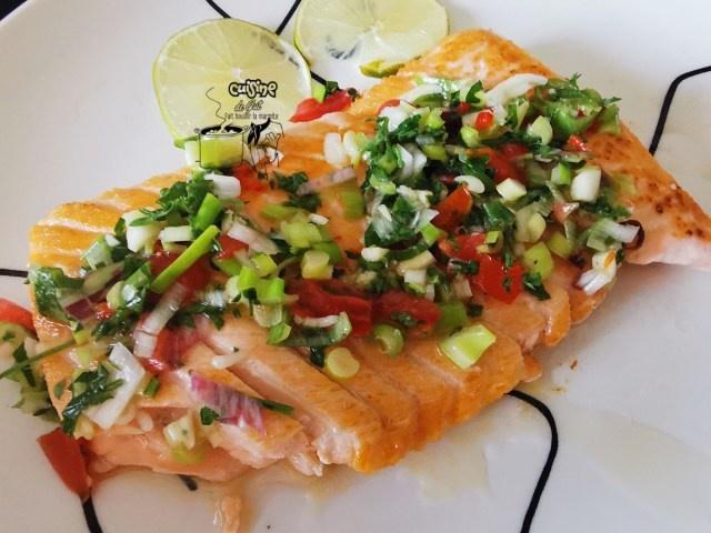 Saumon sauce chien