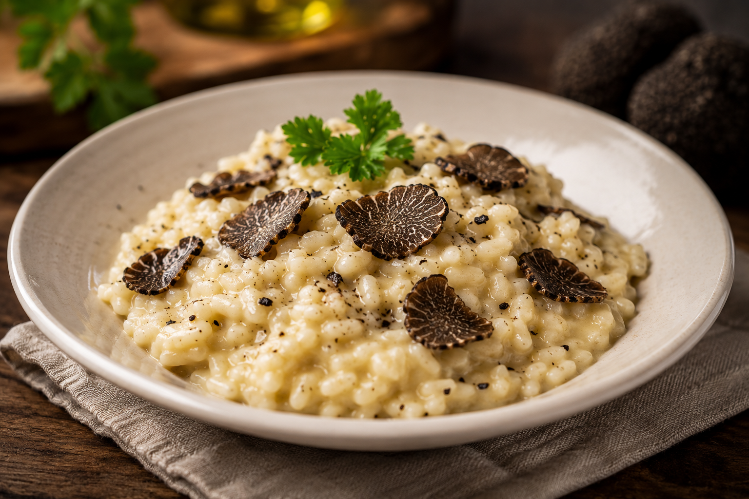 Risotto à la truffe noire