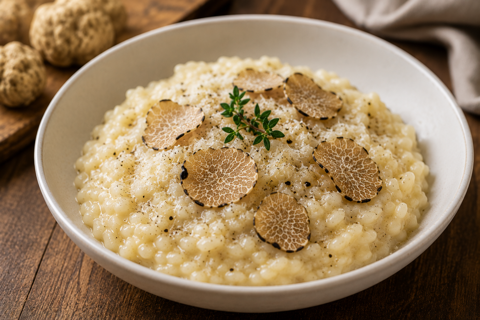 Risotto à la truffe alba