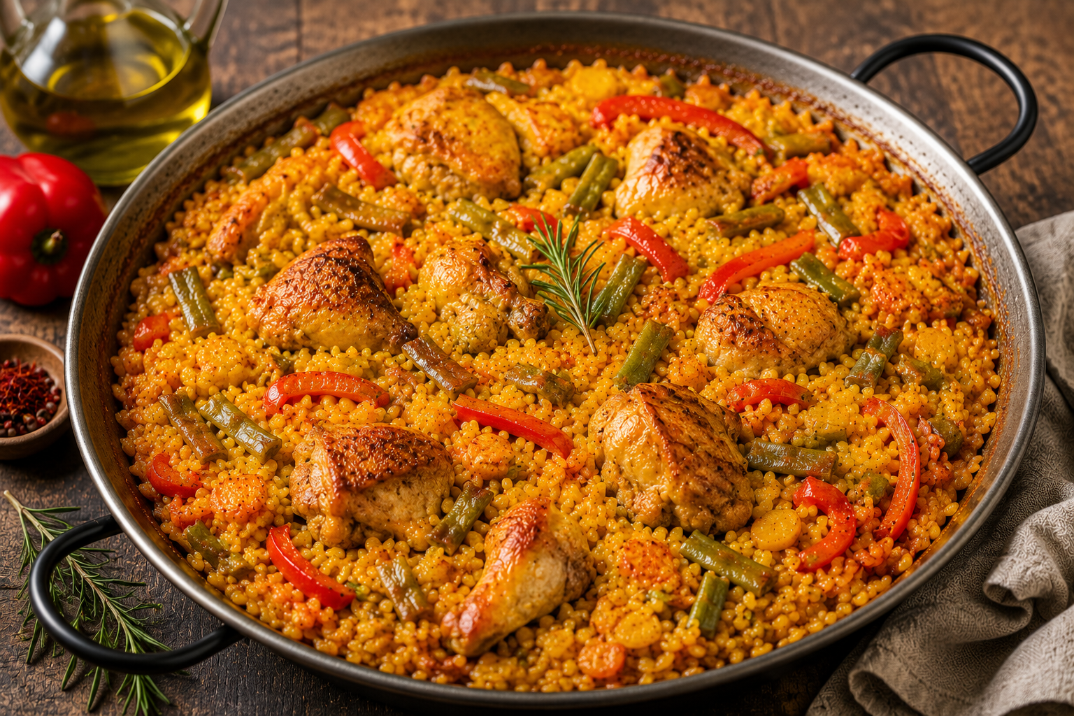paella au poulet