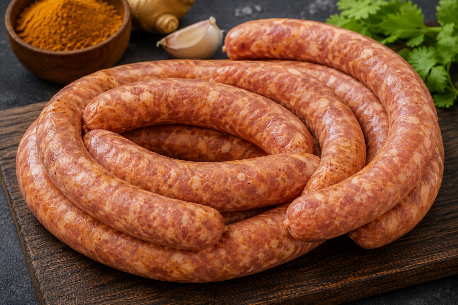 Saucisses indiennes relevées maison