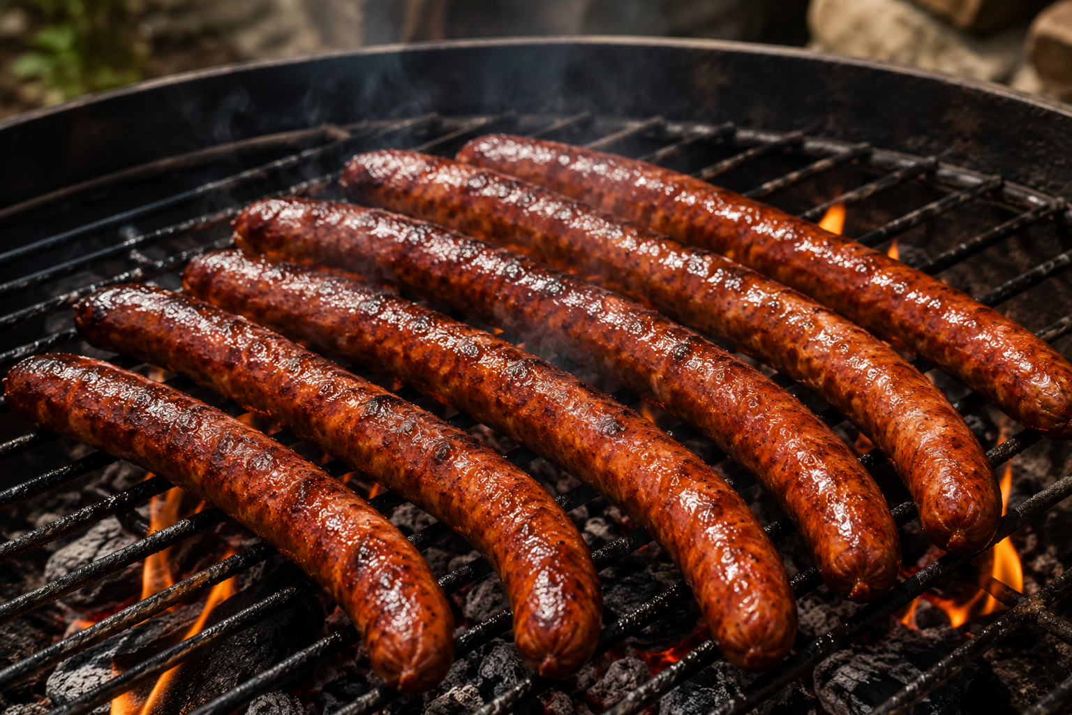 Merguez grillées au barbecue