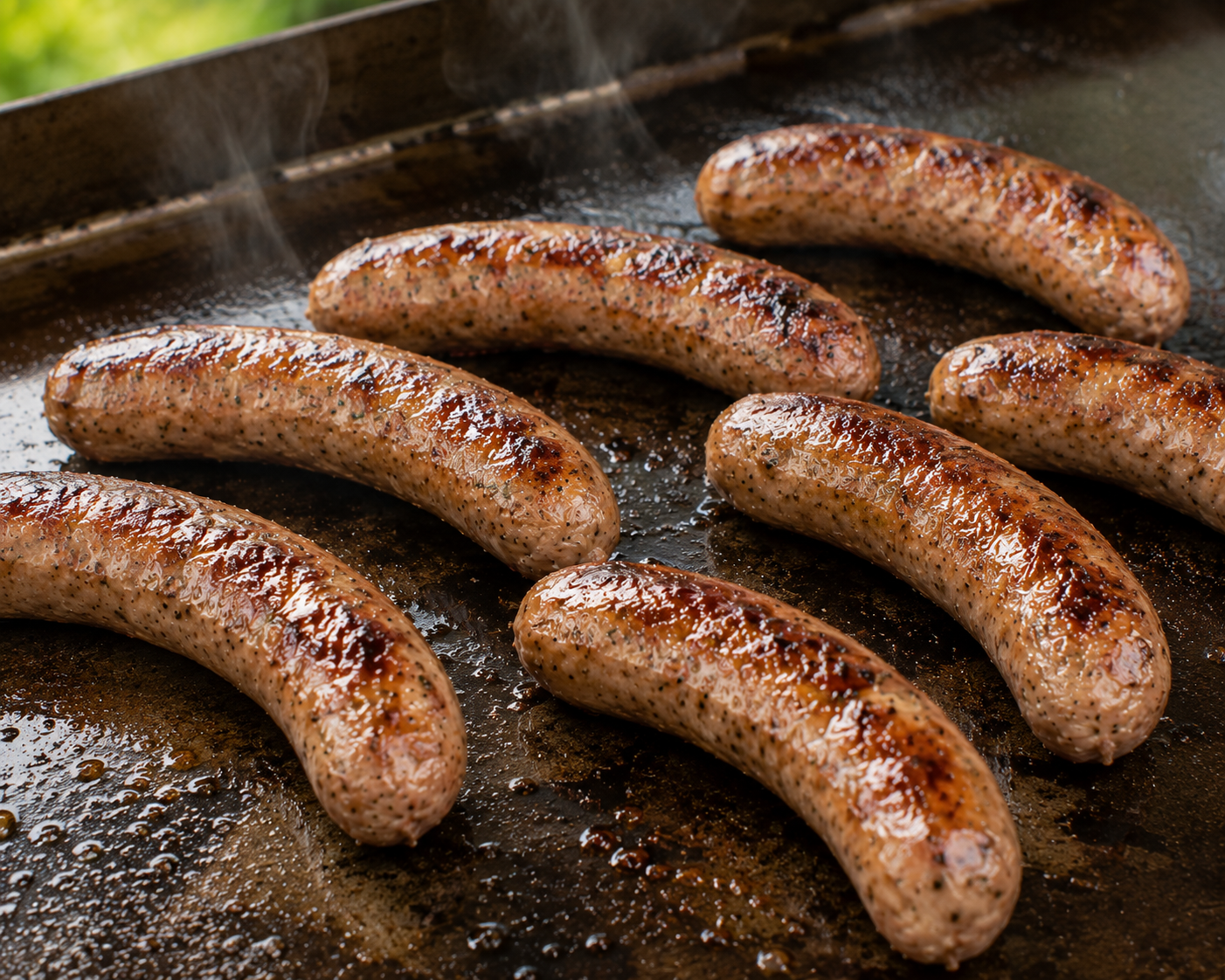 Saucisses aux mousserons grillées