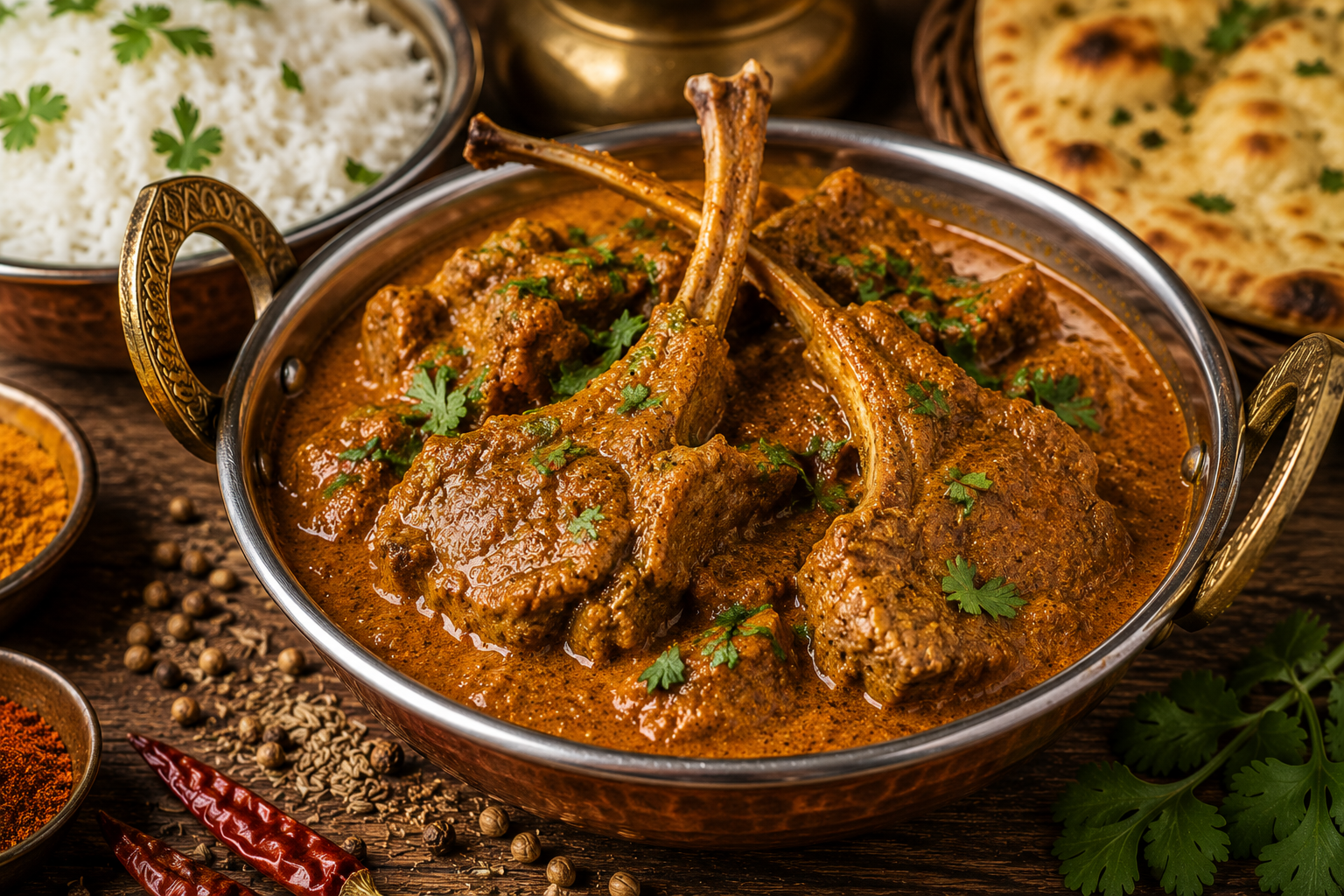 cote dagneau au curry madras