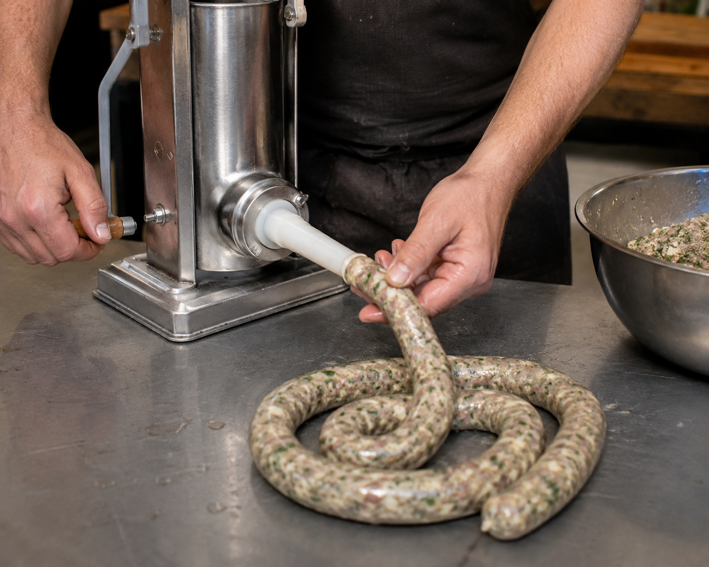 Fabrication maison saucisses aux herbes