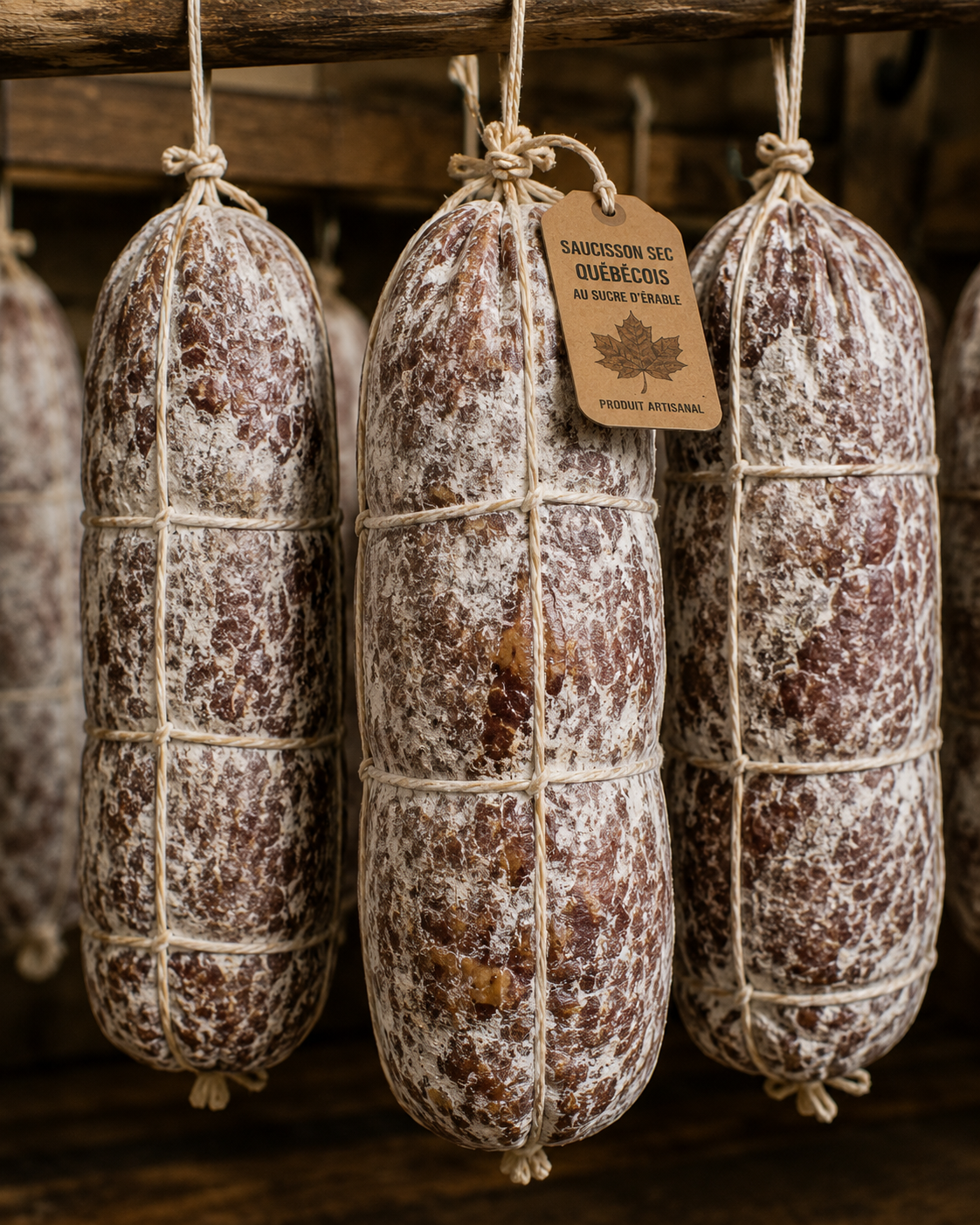 Saucisson québécois artisanal