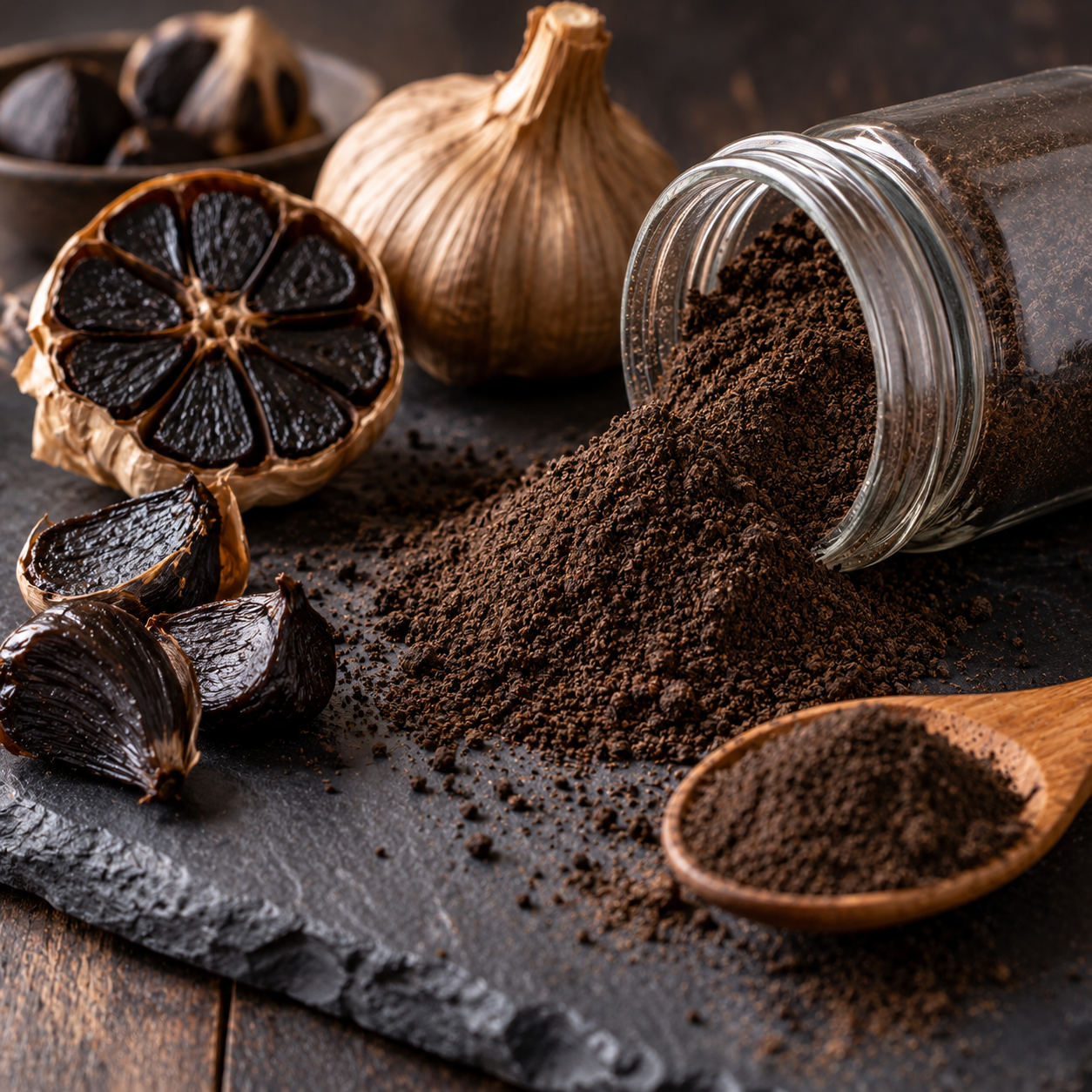 Ail noir fermenté en poudre