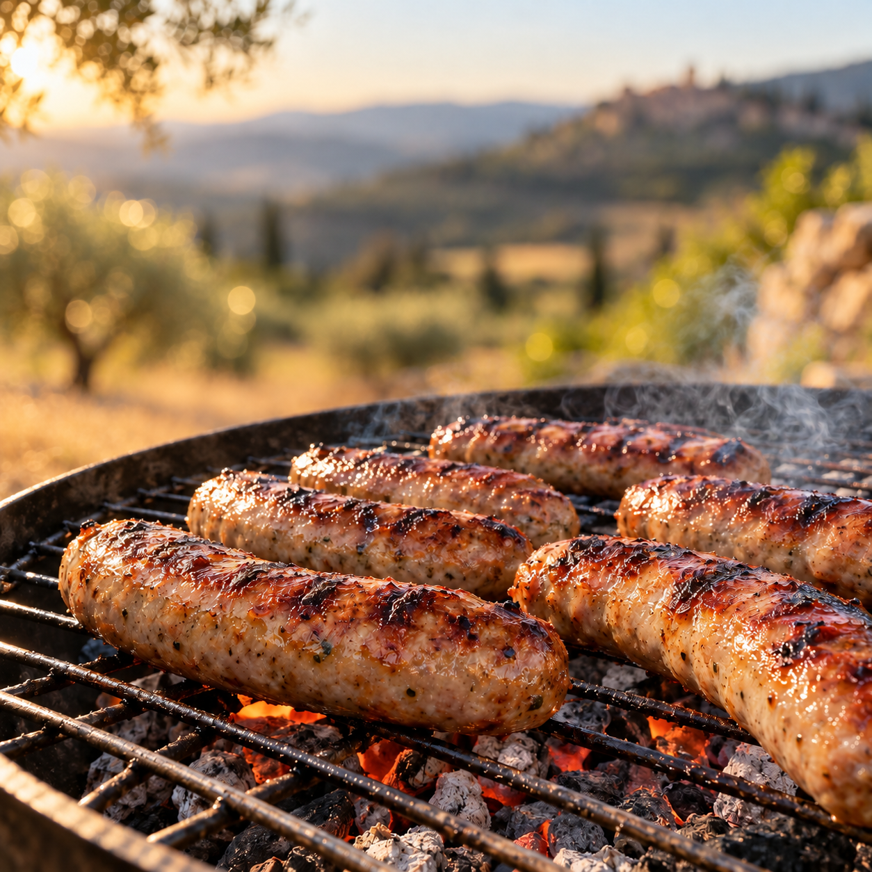 Saucisses à la provençale grillées