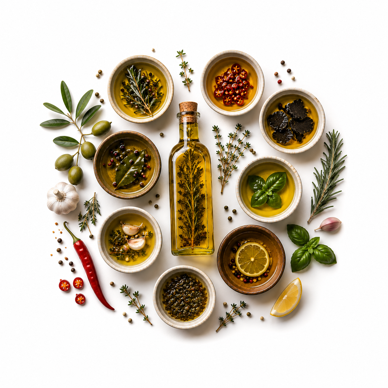 Huiles aromatisées