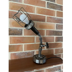 Lampe Upcyclée surcylcée Torche noire avec vanne sur roulement à billes (5)