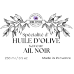 Huile d'olive à l'ail noir