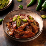 Porc épicé au piment jalapeno vert